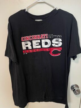 Majestic Cincinnati Reds baseball T-shirt tee MLB sz XXL black